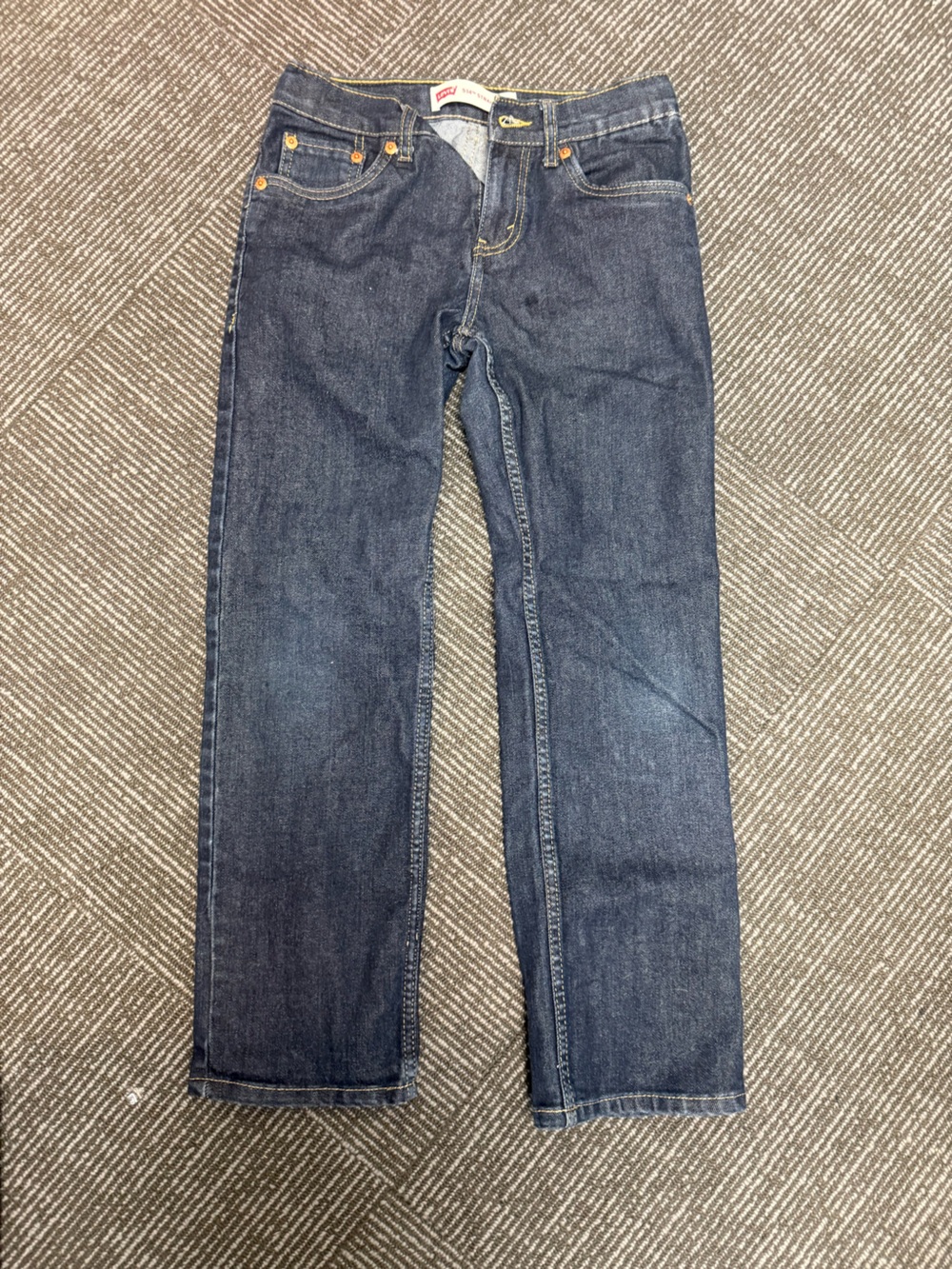 Levi's 505 Boys Size 10 Dark Blue Straight-Leg Jeans